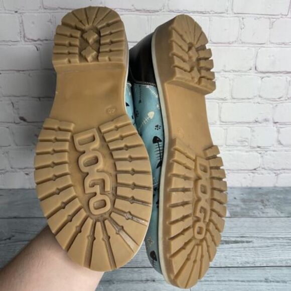 Blue Fishbone Lover Womens Boots‎ DOGO Vegan boots size 40 US 9 - Picture 9 of 13